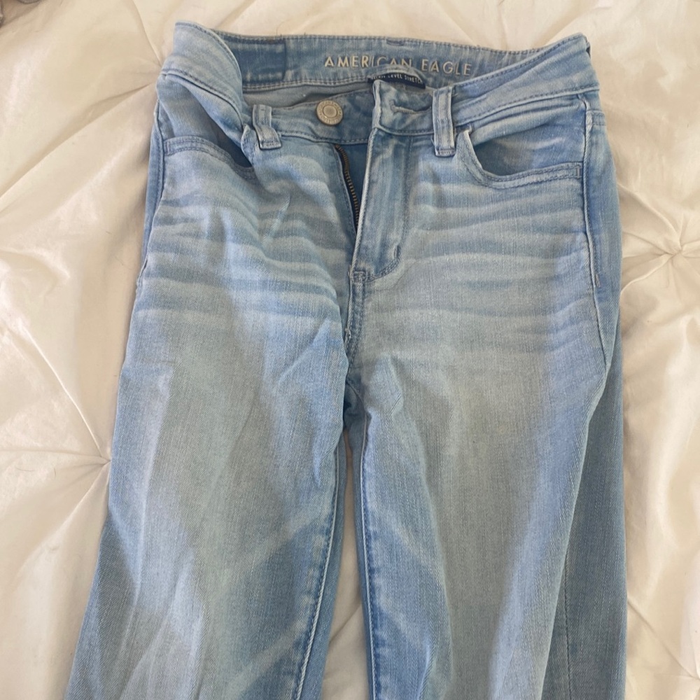 American eagle light blue denim